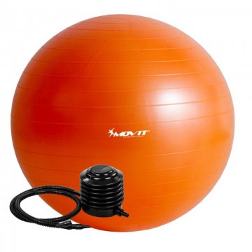 Gymnastický míč MOVIT s pumpou - 75 cm - oranžová Gymnastický míč MOVIT s pumpou - 75 cm - oranžová