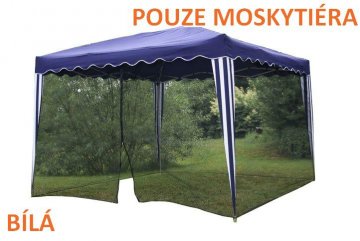 Moskytiéra na zahradní párty stan 3 x 3 m BÍLÁ Moskytiéra na zahradní párty stan 3 x 3 m BÍLÁ
